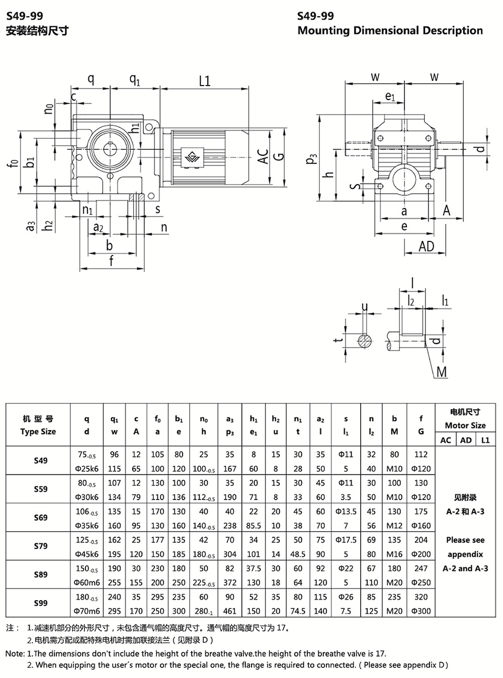 s49-99安裝結構尺寸