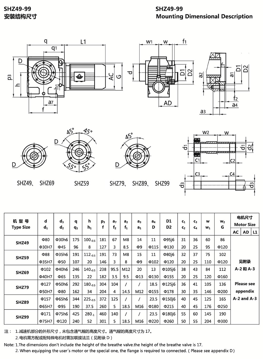 SHZ49-99安裝結構尺寸