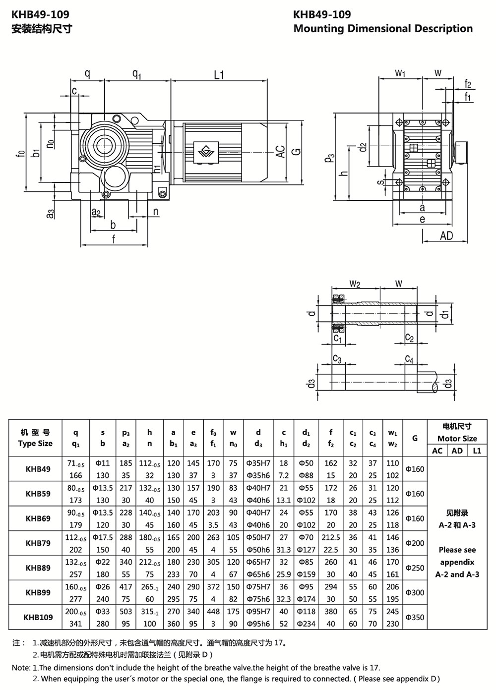 KHB49-109安裝結構尺寸