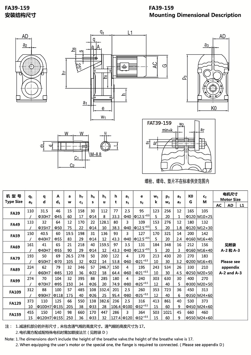 FA39-159安裝結構尺寸